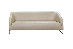 3-tlg. Loungeset / Artifort 'Diva' / Leder beige / 1 x Sofa / 2 x Sessel