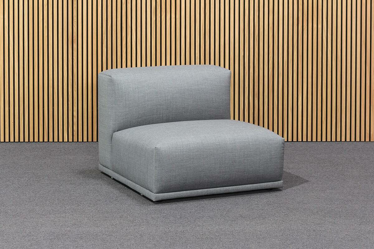 Neuwertig / MUUTO 'Connect' / Stoff Remix / Farbe 143 grau - Variante 6 - Modul E, D + E