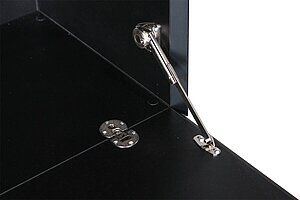 Sideboard / Dobergo 'CUBICO' / Korpus weiß / Innen schwarz / 2 Klappen / 80 cm