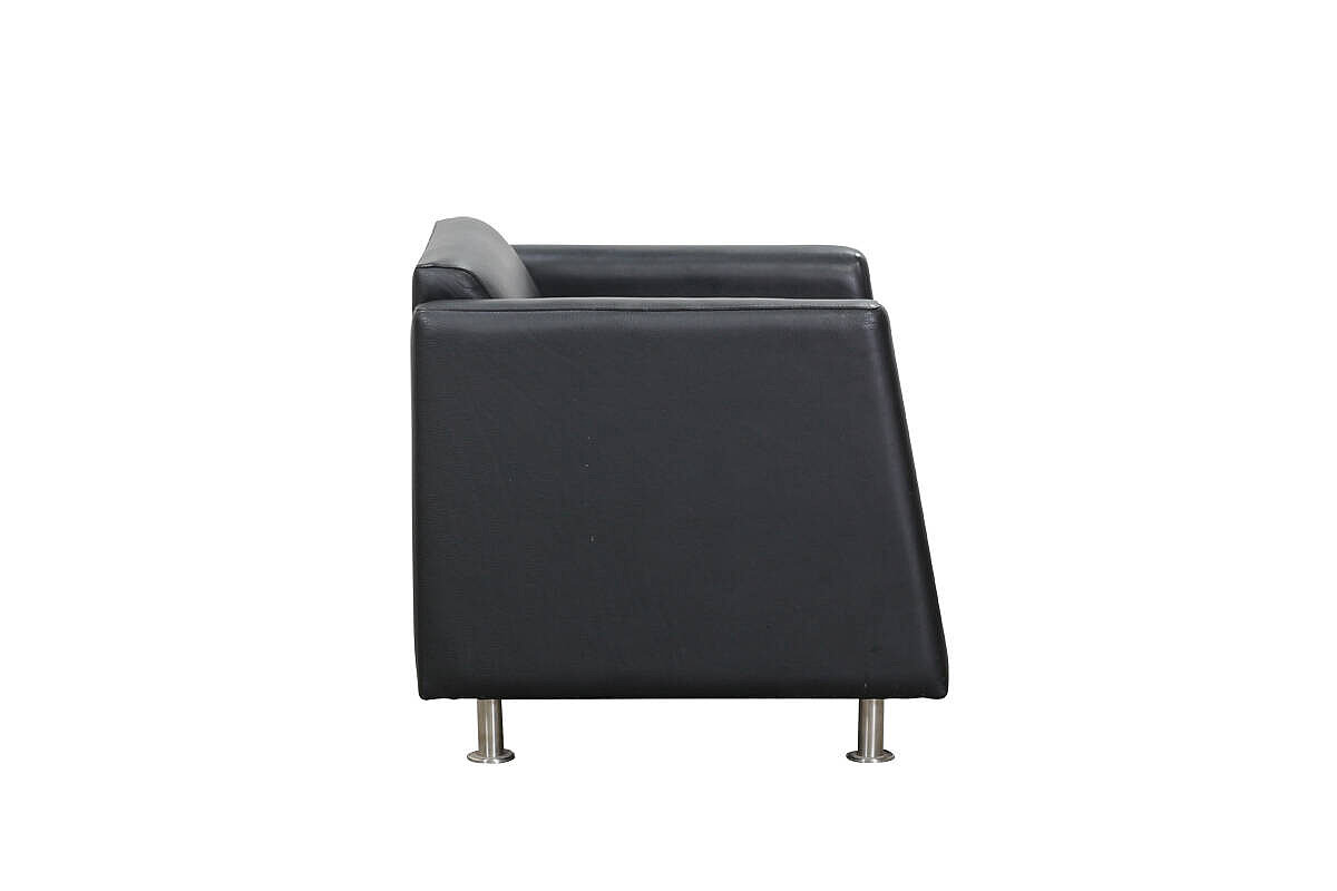 Loungesessel / Cocktailsessel / Leder in schwarz