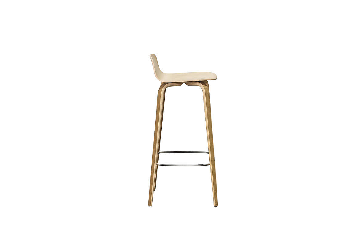 Barhocker / MUUTO 'Visu Bar Stool' / eiche