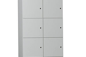 Fächerschrank / König & Neurath 'Acta.Plus' / weiß / 10 Fächer / 80 cm