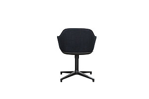 Konferenzstuhl / vitra 'Softshell Chair' / schwarz / NP 879 EUR