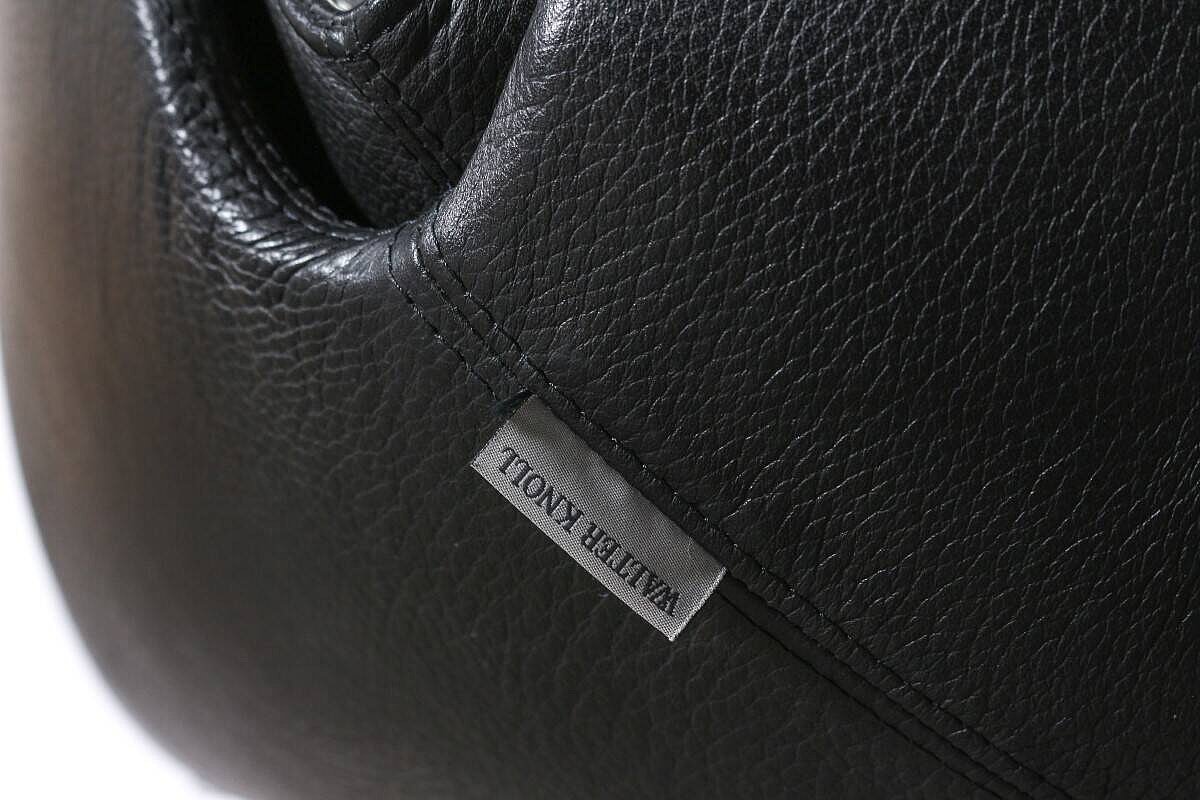 Konferenzsessel / Walter Knoll 'FK Chair' / Leder schwarz