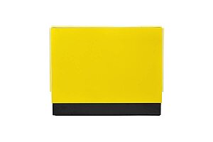 Retro-Lounge-Sofa / Dinerbank / 2-Sitzer / gelb/weiß