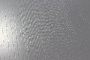 Besprechungstisch / Esstisch / MASSPRODUCTIONS 'Draft' / esche grau gebeizt / 88 cm Durchmesser