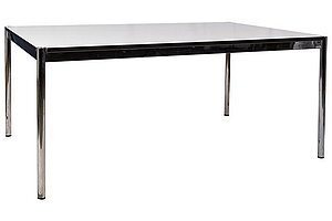 200 x 100 cm Schreibtisch / Besprechungstisch in perlgrau Z1 von USM Haller