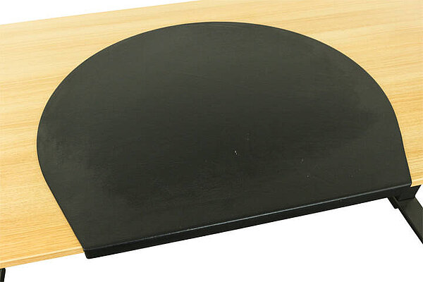 Schreibtischunterlage in Leder, schwarz