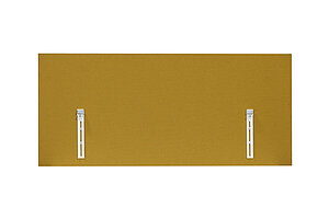 Paneel / König & Neurath 'FLYBY' / 180 cm / Stoff gelb / inkl. Klemmhalter weiß
