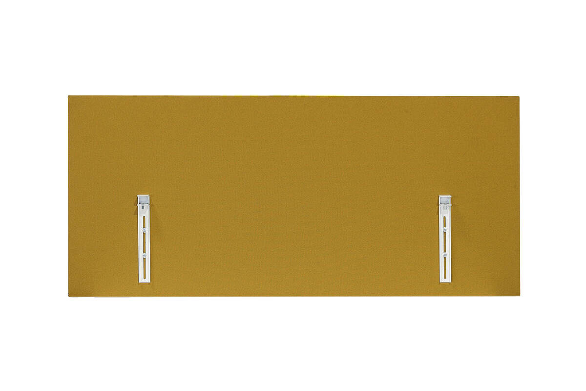 Paneel / König & Neurath 'FLYBY' / 180 cm / Stoff gelb / inkl. Klemmhalter weiß