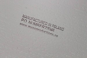 Besprechungstisch / Esstisch / MASSPRODUCTIONS 'Draft' / esche grau gebeizt / 88 cm Durchmesser