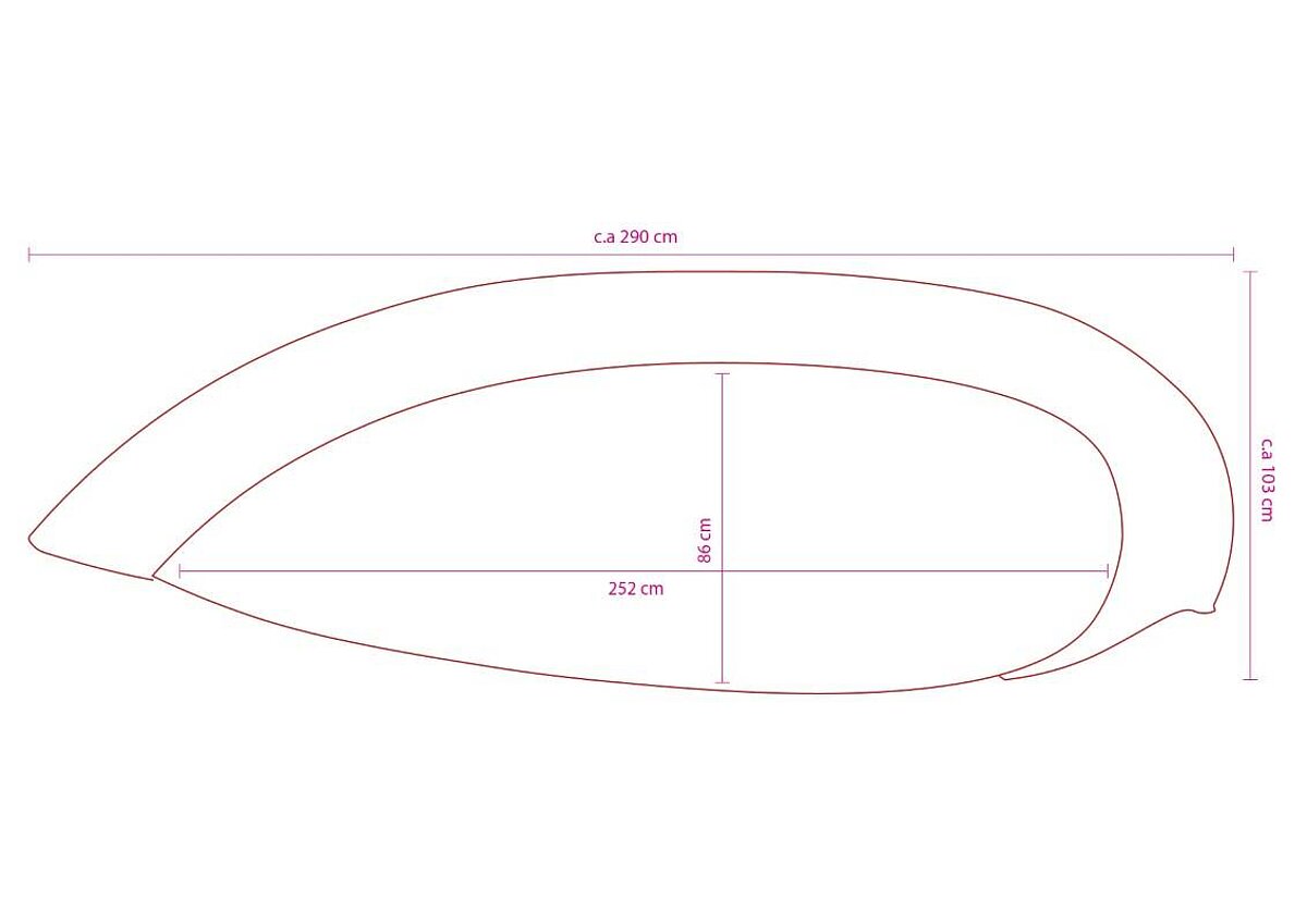 Sofa / MOROSO 'NewTone' / Alcantara Velour rot