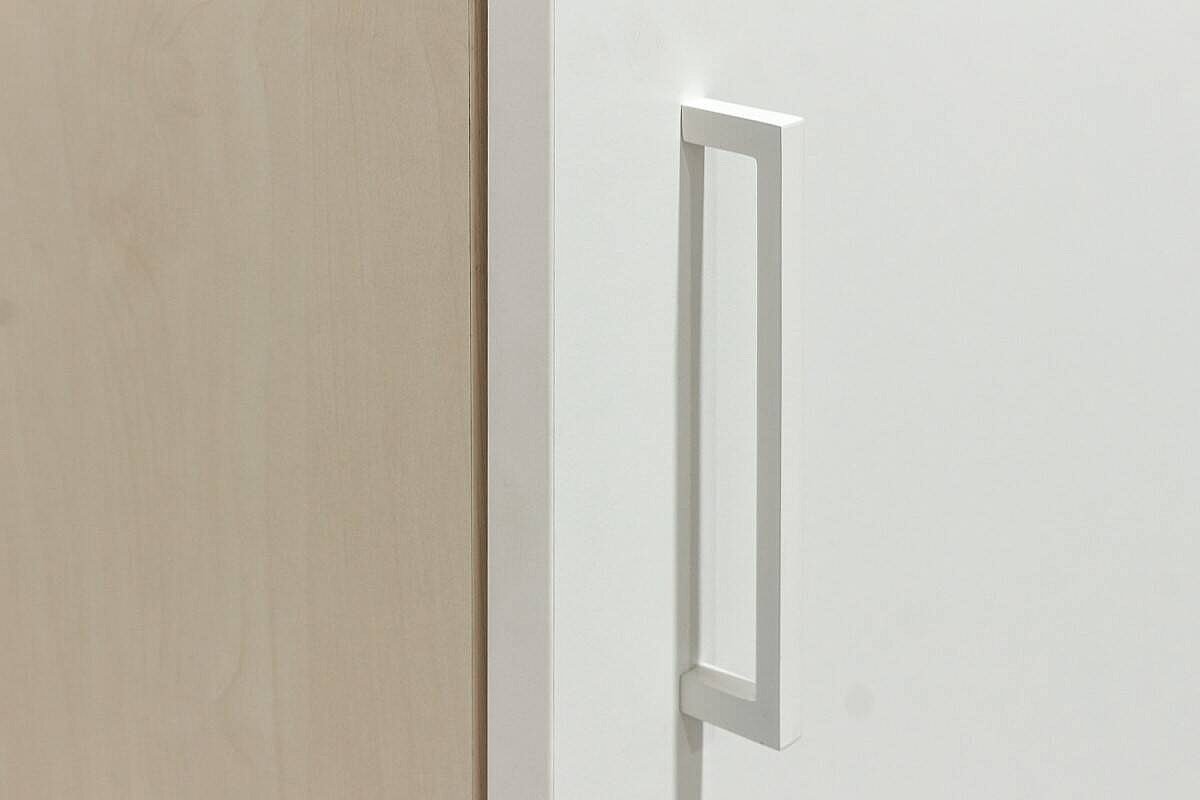 Sideboard / Narbutas 'Choice' / ahorn / Schiebetüren weiß / 120 cm