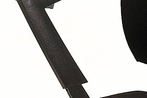 Bürodrehstuhl / Klöber 'Veo' / schwarz / Fußkreuz schwarz