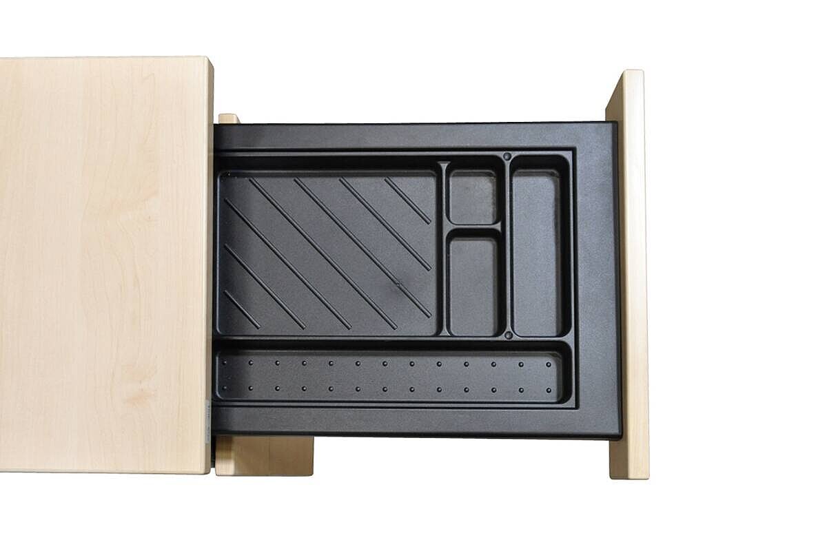 Rollcontainer / Rohde & Grahl / Privatfach / silbergrau / Slim