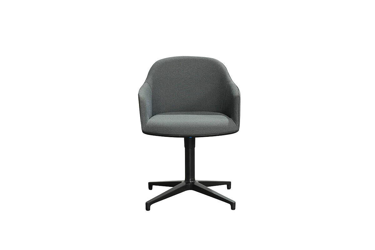Konferenzstuhl / vitra 'Softshell Chair' / grau / NP 879 EUR