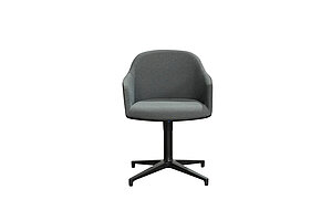 Konferenzstuhl / vitra 'Softshell Chair' / grau / NP 879 EUR