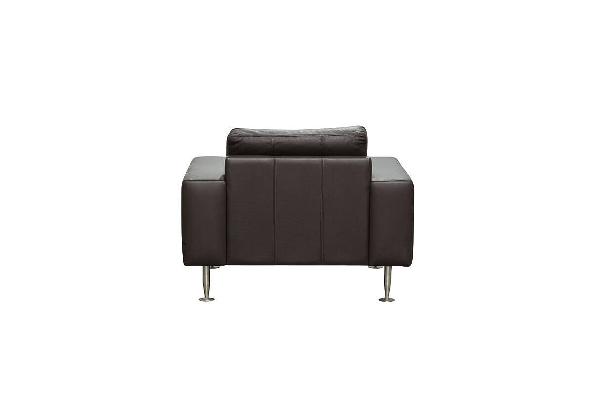 Loungesessel / Kunstleder / braun