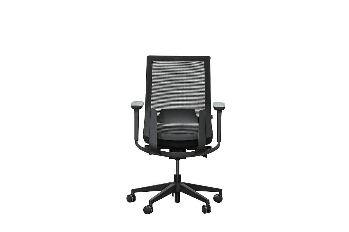 Bürodrehstuhl / 'Caro' / Netzrücken / schwarz