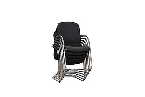 Freischwinger / Topstar 'OPEN CHAIR 110' / schwarz / stapelbar