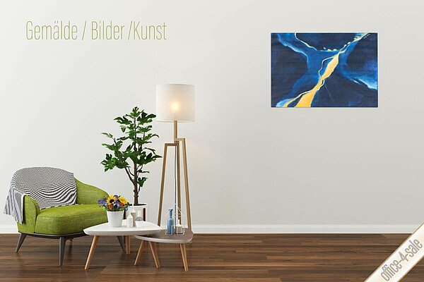 Acrylgemälde 'Universum' von Ulrike Strastil von Strassenheim, 70 x 100 cm