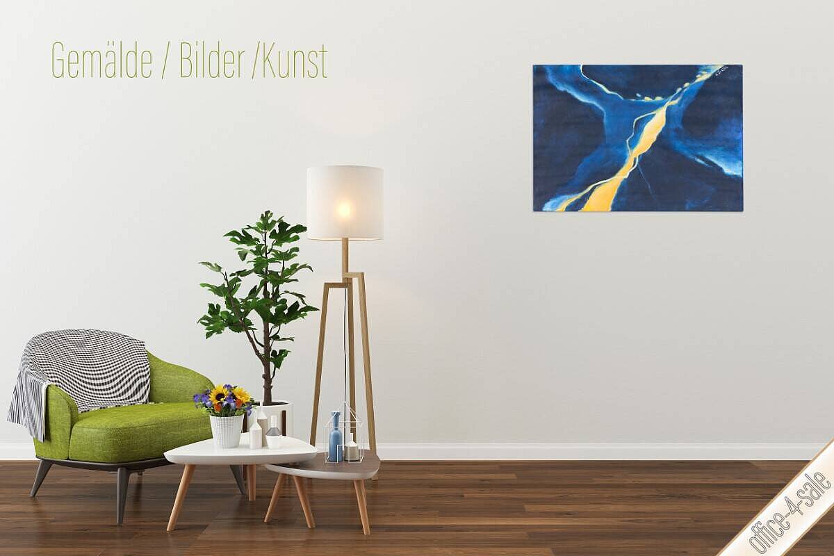 Acrylgemälde 'Universum' von Ulrike Strastil von Strassenheim, 70 x 100 cm