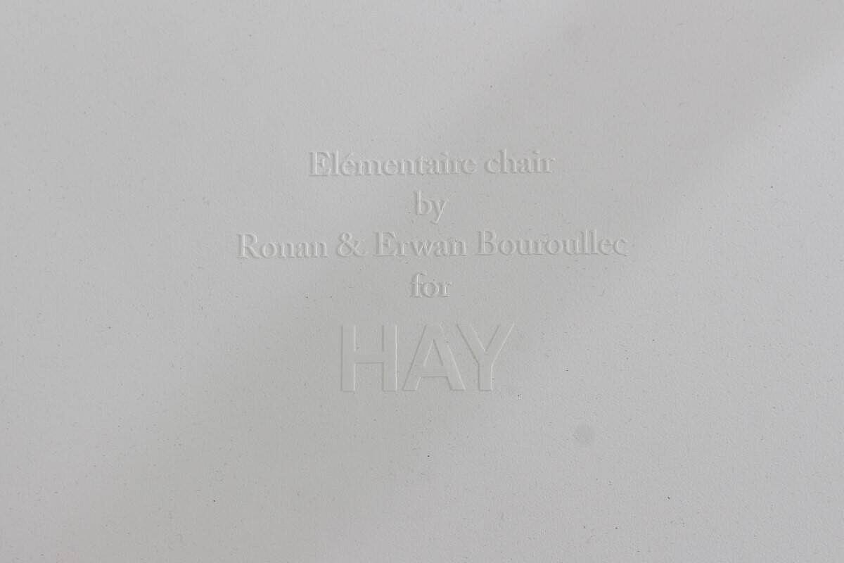 Besucherstuhl / HAY 'Elementaire Chair' / cremeweiß