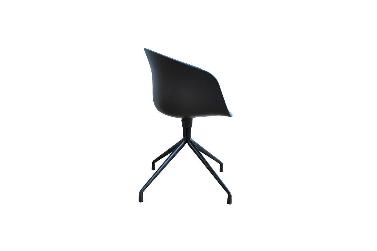 Konferenzstuhl / HAY 'About A Chair' / AAC20 - Schale schwarz / Frontpolster rosa