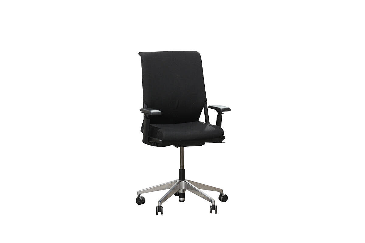 Bürodrehstuhl / Haworth 'Comforto 59' / NP 984 EUR / schwarz / Teppichrollen