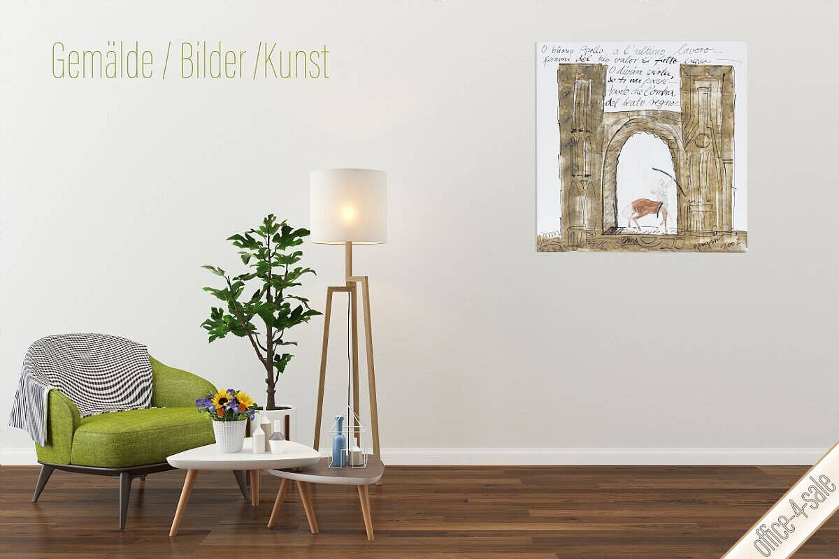 Gemälde 'Zentaur', 100 x 100 cm