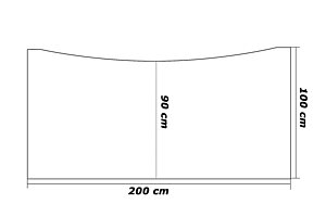 Steh-Sitz-Schreibtisch / Ceka / Cockpitplatte 200 x 90/100 cm / ahorn