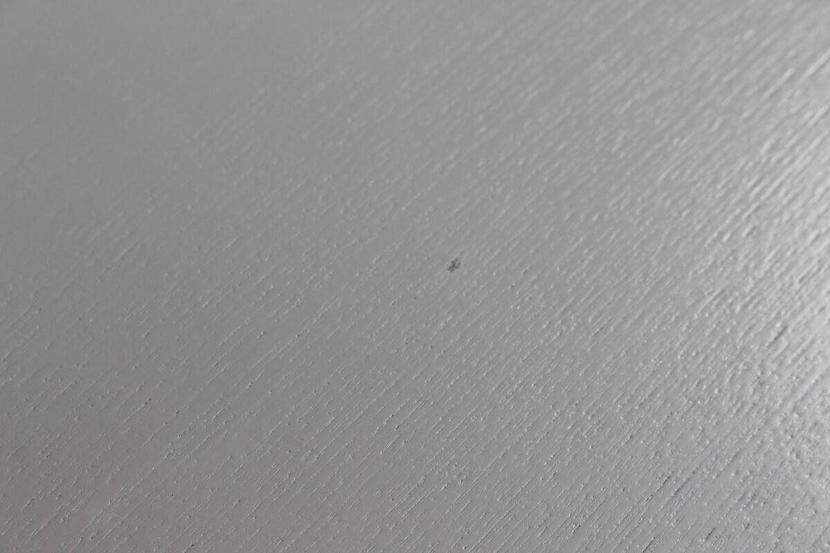 Besprechungstisch / Esstisch / MASSPRODUCTIONS 'Draft' / esche grau gebeizt / 88 cm Durchmesser