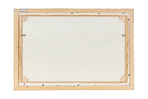 Gemälde 'Stadt am Fluß', 64 x 94 cm