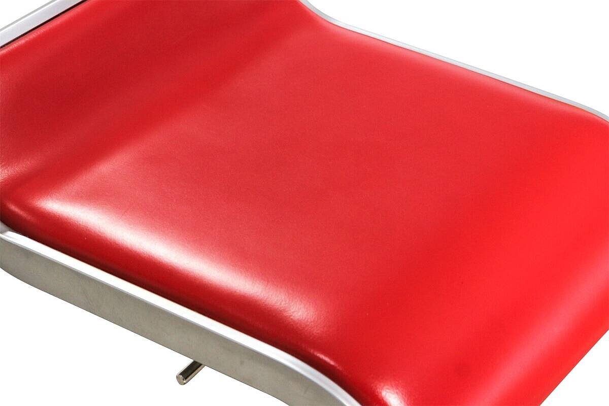 Barhocker / La Palma 'LEM S80' / Leder rot