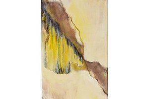 Acrylgemälde 'Licht' von Ulrike Strastil von Strassenheim, 120 x 40 cm