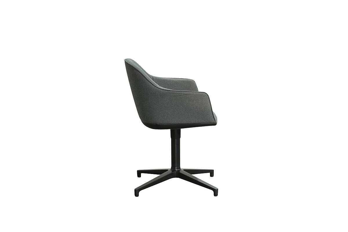 Konferenzstuhl / vitra 'Softshell Chair' / grau / NP 879 EUR