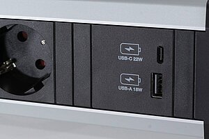 Neuwertig / NP 112 EUR / Auftischsteckdose / Bachmann