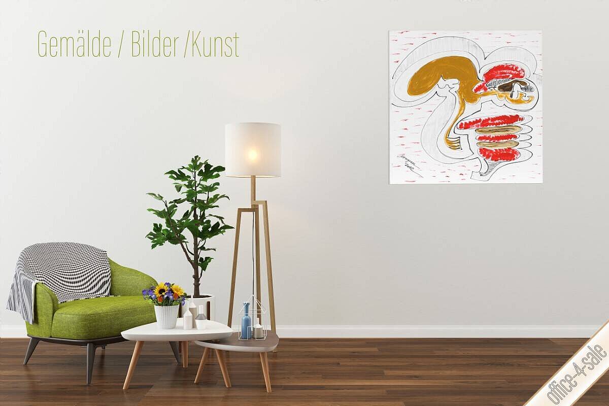 Gemälde 'Der innere Kreis', 100 x 100 cm