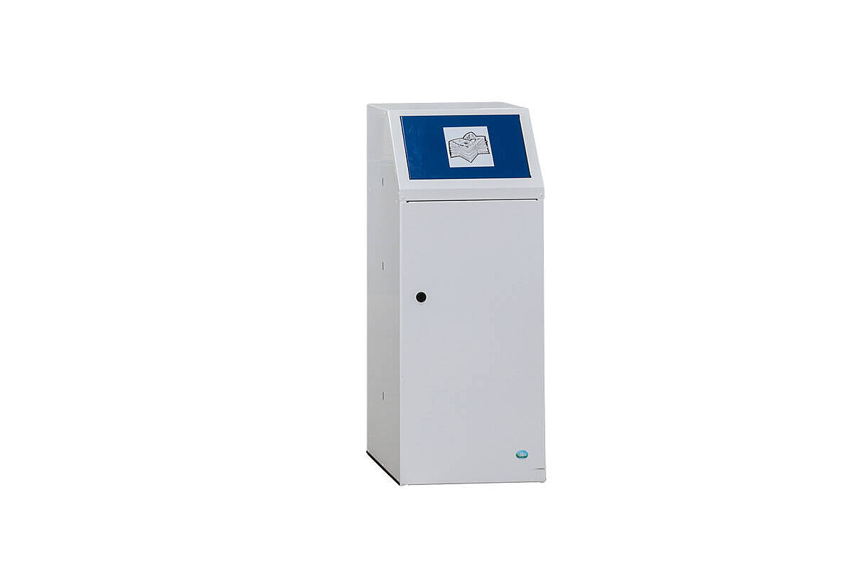 Mülltrennsystem / Wertstoffsammler / VAR Sorting 'WSG 69' / 5 x 90L / Stahlblech verzinkt / weiß