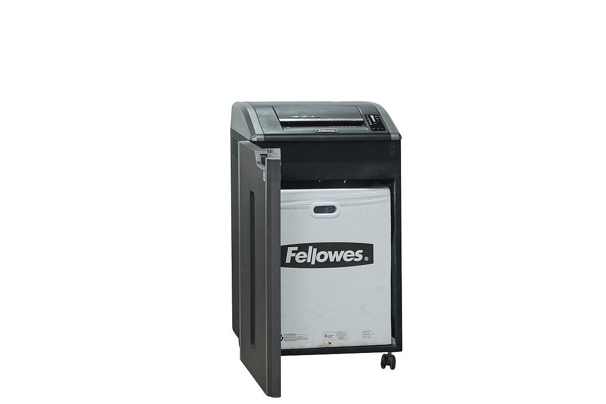 Mobiler Aktenvernichter / Fellowes 'Powershred 425Ci / schwarz - NP 2010 EUR