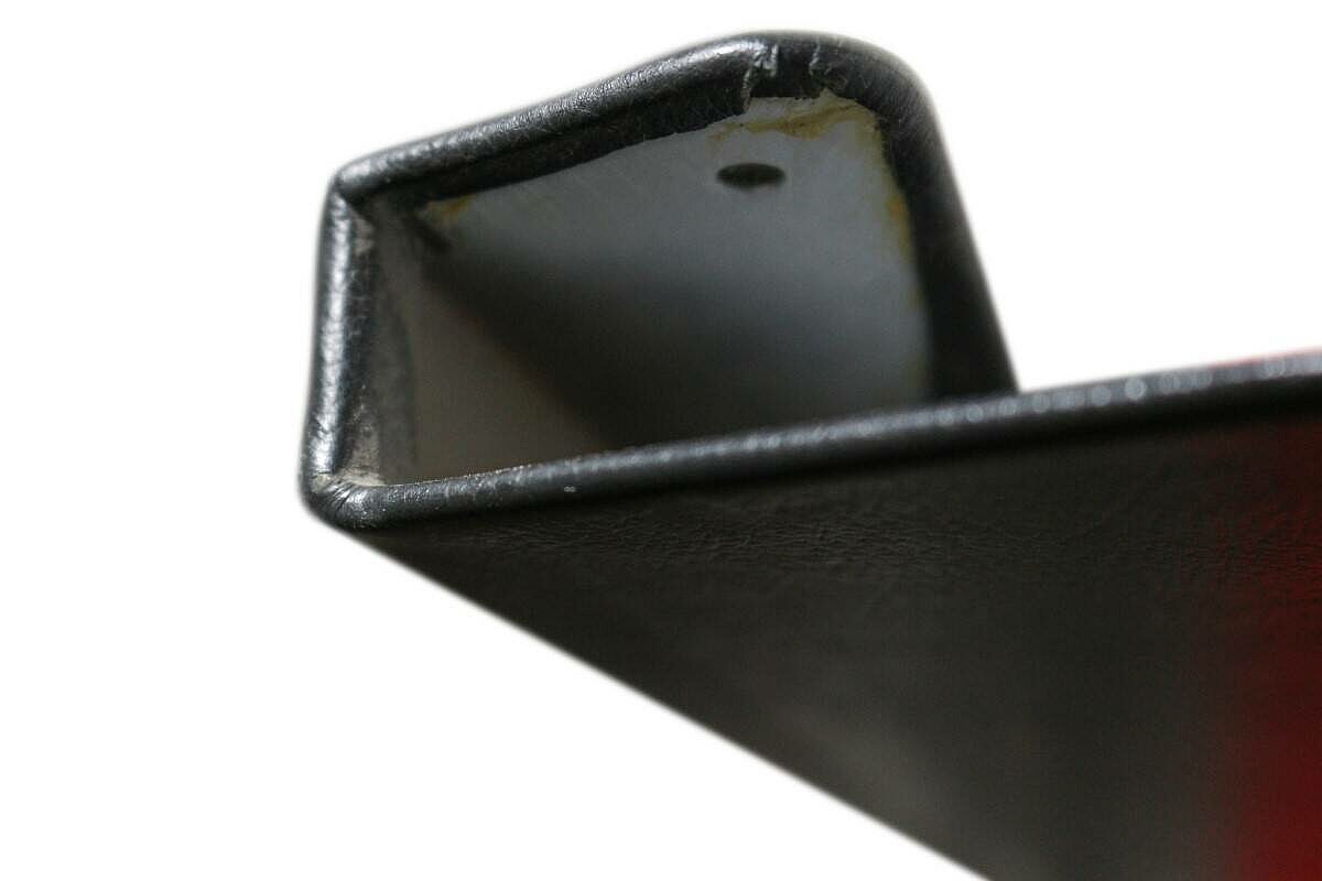 Schreibtischunterlage in Leder, schwarz