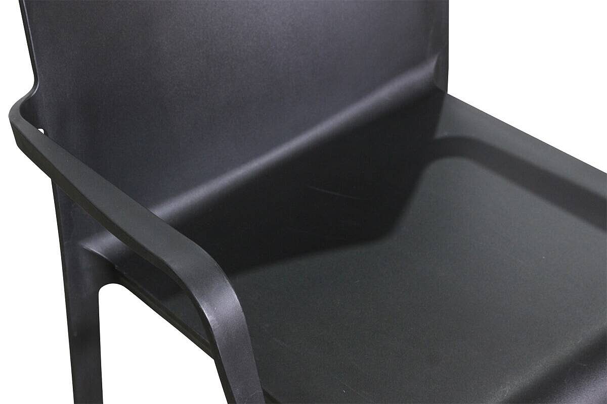 Stapelstuhl / Besucherstuhl / Pedrali 'Volt' / schwarz / OUTDOOR