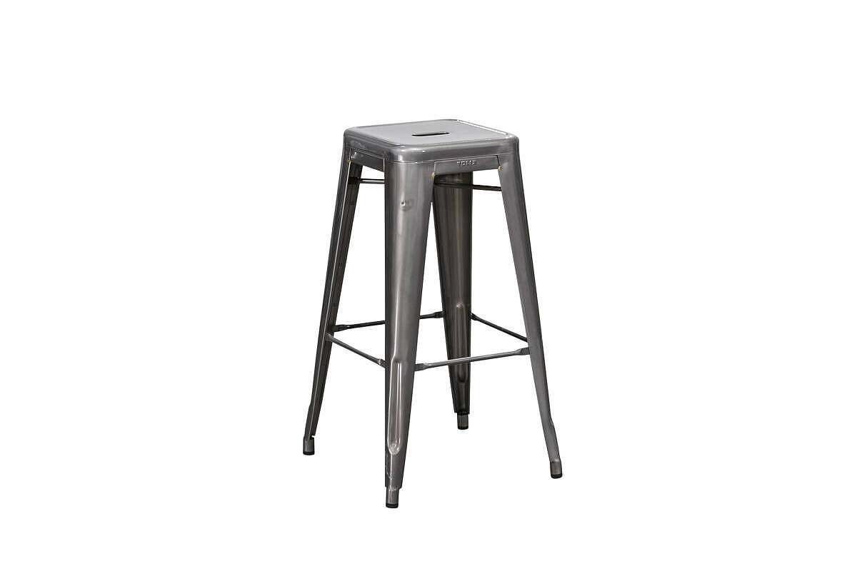 Barhocker / TOLIX / silber / stapelbar / NP 415 EUR
