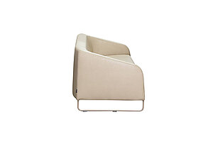 3-tlg. Loungeset / Artifort 'Diva' / Leder beige / 1 x Sofa / 2 x Sessel