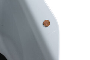 Schalenstuhl / Sedus 'on spot' / Sitzschale weiß / Polsterung anthrazit