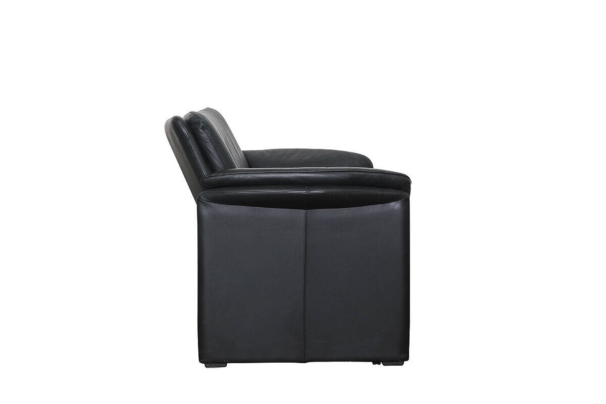 Loungesofa / 2-Sitzer / Leolux 'Bora Béta' / Leder schwarz
