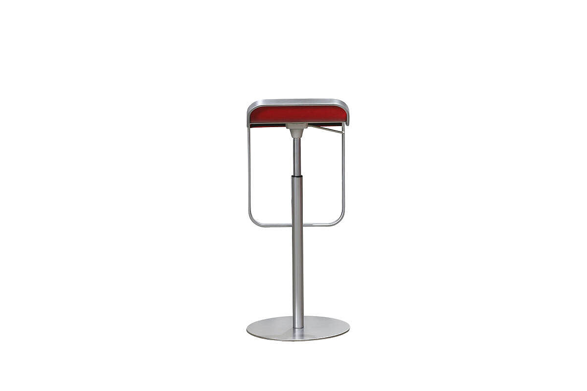 Barhocker / La Palma 'LEM S80' / Leder rot