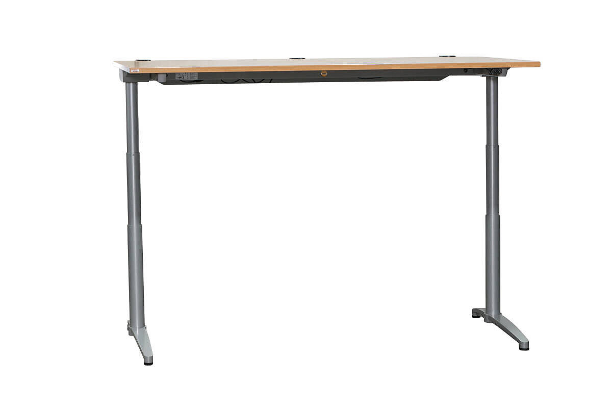 Steh-Sitz-Schreibtisch / Assmann 'Canvaro' / buche / 180 x 90 cm
