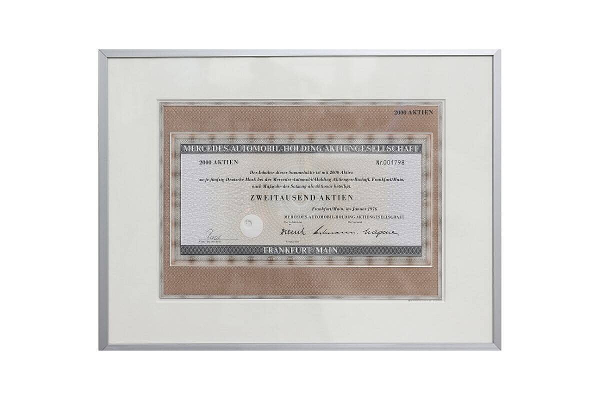 3er Set / Originalaktien / Daimler-Benz / Mercedes