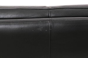 Loungesofa / 2-Sitzer / Leolux 'Bora Béta' / Leder schwarz